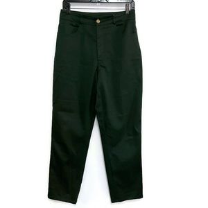 St. John Sport Women's Vintage Green with Gold details Dress Pants Size 10